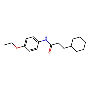 3-cyclohexyl-N-(4-ethoxyphenyl)propanamide structure
