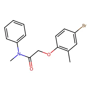 2-(4-bromo-2-methylphenoxy)-N-methyl-N-phenylacetamide structure