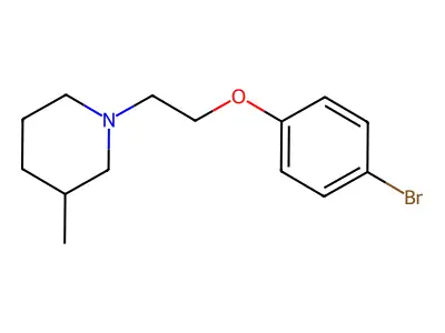 1-[2-(4-Bromophenoxy)ethyl]-3-methylpiperidine structure