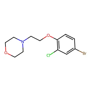 4-(2-(4-Bromo-2-chlorophenoxy)ethyl)morpholine structure