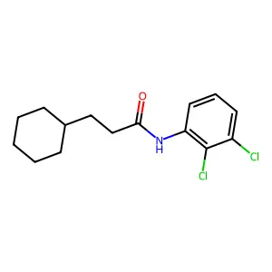3-cyclohexyl-N-(2,3-dichlorophenyl)propanamide structure