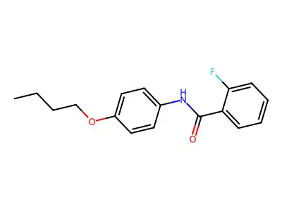 N-(4-butoxyphenyl)-2-fluorobenzamide structure