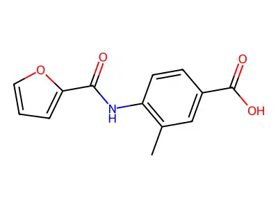 4-(2-Furoylamino)-3-methylbenzoic acid structure