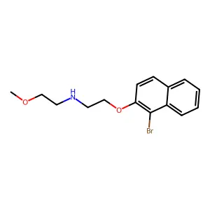 2-[(1-Bromo-2-naphthyl)oxy]-N-(2-methoxyethyl)ethanamine structure