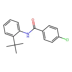 N-(2-Tert-butylphenyl)-4-chlorobenzamide structure