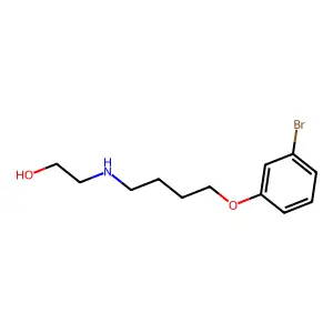 2-[4-(3-Bromophenoxy)butylamino]ethanol structure