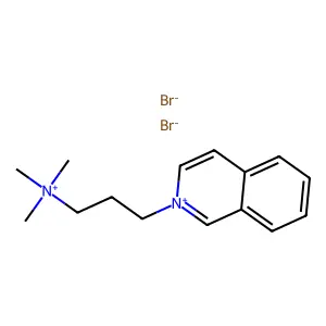Isoquinolinium, 2-(3-(trimethylammonio)propyl)-, dibromide structure
