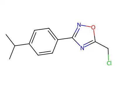 5-(Chloromethyl)-3-(4-isopropylphenyl)-1,2,4-oxadiazole structure