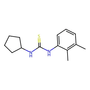 1-Cyclopentyl-3-(2,3-dimethylphenyl)thiourea structure