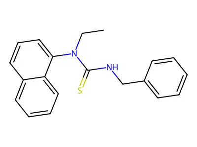 3-Benzyl-1-ethyl-1-naphthalen-1-ylthiourea structure