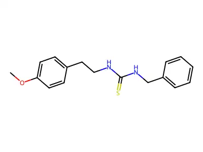 1-Benzyl-3-[2-(4-methoxyphenyl)ethyl]thiourea structure