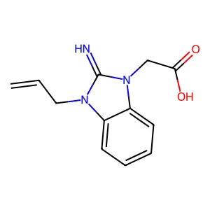 (3-Allyl-2-imino-2,3-dihydro-benzoimidazol-1-yl)-acetic acid structure