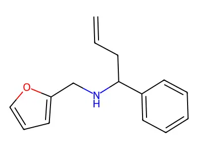 (1S)-N-(furan-2-ylmethyl)-1-phenylbut-3-en-1-amine structure