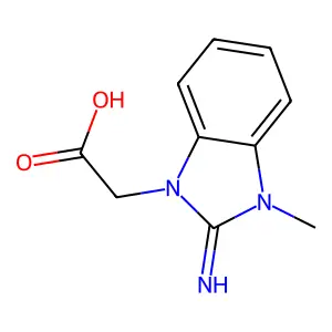(2-Imino-3-methyl-2,3-dihydro-benzoimidazol-1-YL)-acetic acid hydrobromide structure