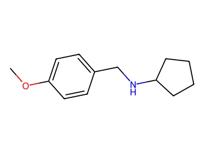 N-[(4-methoxyphenyl)methyl]cyclopentanamine structure