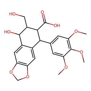 鬼臼酸 structure