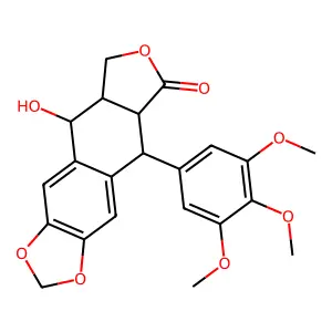 podophyllotoxin structure