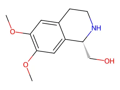 (6,7-Dimethoxy-1,2,3,4-tetrahydro-isoquinolin-1-yl)-methanol structure