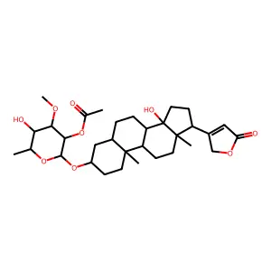 Mono-O-acetylvallaroside structure