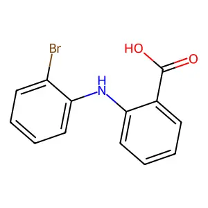 2-(2-Bromoanilino)benzoic acid structure