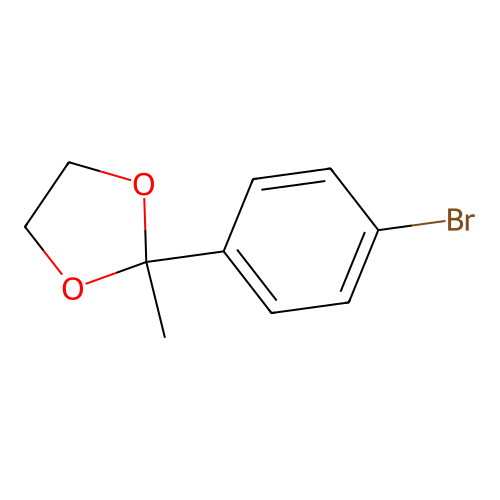 2-(4-Bromophenyl)-2-methyl-1,3-dioxolane structure