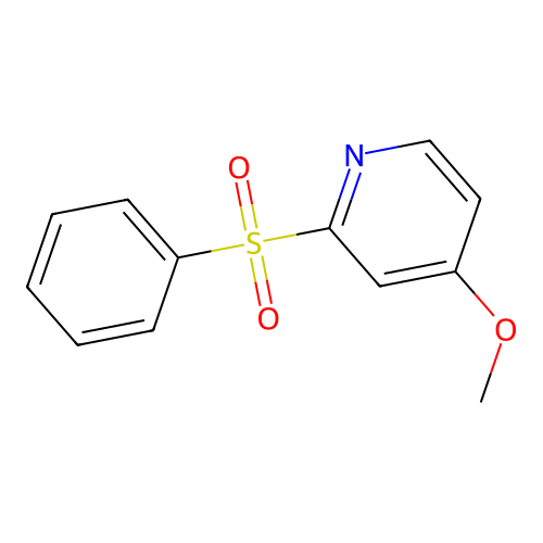 4-Methoxy-2-(phenylsulfonyl)pyridine structure