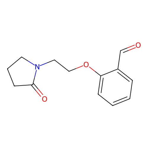 2-[2-(2-Oxo-pyrrolidin-1-yl)-ethoxy]-benzaldehyde structure