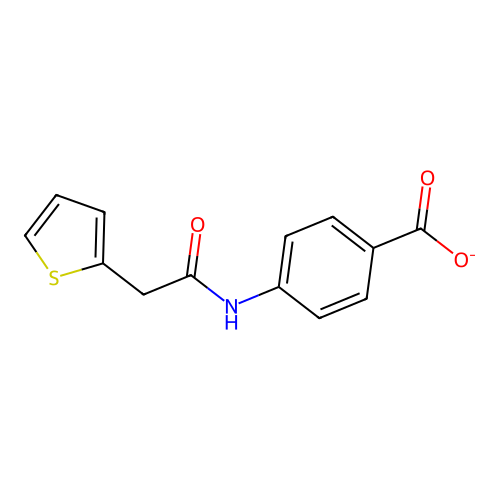 4-[(2-Thiophen-2-ylacetyl)amino]benzoate structure