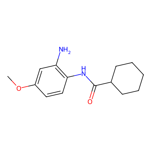N-(2-amino-4-methoxyphenyl)cyclohexanecarboxamide structure