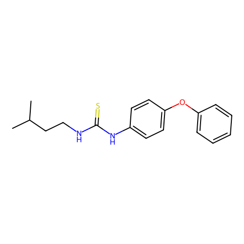 1-(3-Methylbutyl)-3-(4-phenoxyphenyl)thiourea structure
