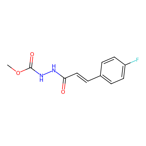 Methyl 2-[3-(4-fluorophenyl)acryloyl]hydrazinecarboxylate structure