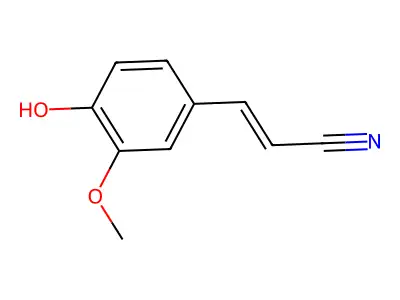 3-(4-Hydroxy-3-methoxyphenyl)prop-2-enenitrile structure