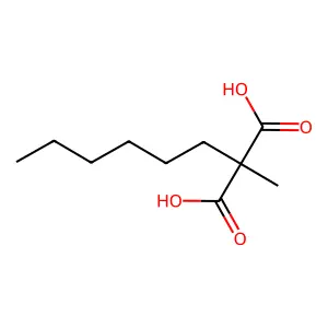 Hexyl(methyl)propanedioic acid structure