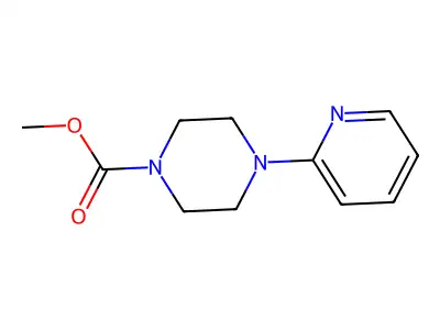Methyl 4-(2-pyridinyl)-1-piperazinecarboxylate structure