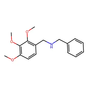 Benzyl-(2,3,4-trimethoxy-benzyl)-amine structure