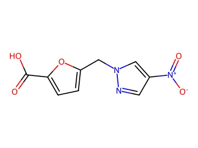 5-[(4-Nitropyrazol-1-yl)methyl]furan-2-carboxylate structure