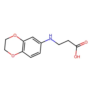 3-(2,3-Dihydro-benzo[1,4]dioxin-6-ylamino)-propionic acid structure