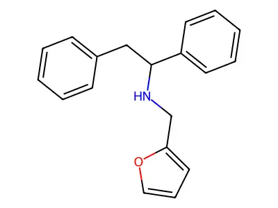 (1S)-N-(furan-2-ylmethyl)-1,2-diphenylethanamine structure