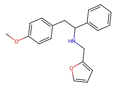 (1R)-N-(furan-2-ylmethyl)-2-(4-methoxyphenyl)-1-phenylethanamine structure