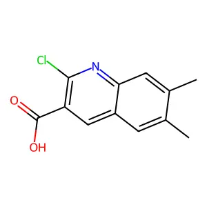2-Chloro-6,7-dimethylquinoline-3-carboxylic acid structure