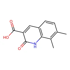 2-Hydroxy-7,8-dimethylquinoline-3-carboxylic acid structure