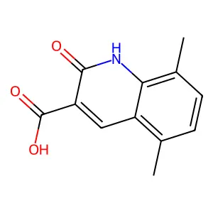 2-Hydroxy-5,8-dimethylquinoline-3-carboxylic acid structure