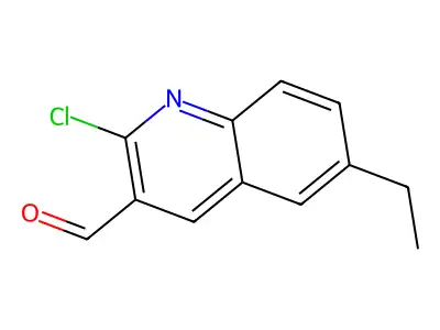 2-Chloro-6-ethylquinoline-3-carbaldehyde structure