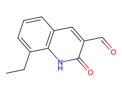 8-Ethyl-2-hydroxyquinoline-3-carbaldehyde structure