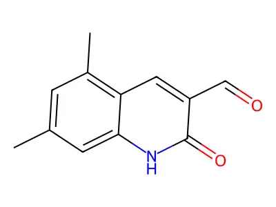 2-Hydroxy-5,7-dimethylquinoline-3-carbaldehyde structure