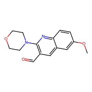 6-Methoxy-2-(morpholin-4-yl)quinoline-3-carbaldehyde structure