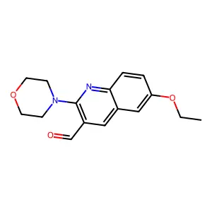 6-Ethoxy-2-morpholinoquinoline-3-carbaldehyde structure
