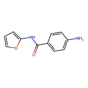 4-氨基-N-呋喃-2-基苯甲酰胺 structure