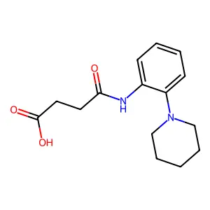 N-(2-Piperidin-1-yl-phenyl)-succinamic acid structure