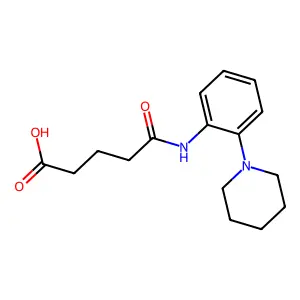 4-(2-Piperidin-1-yl-phenylcarbamoyl)-butyric acid structure